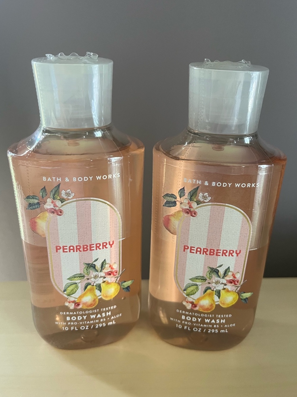 Two New Bath & Body Works Pearberry Body Washes
